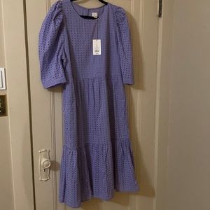 LAST CHANCE // Target A New Day Purple maxi dress with short sleeves, new w tags